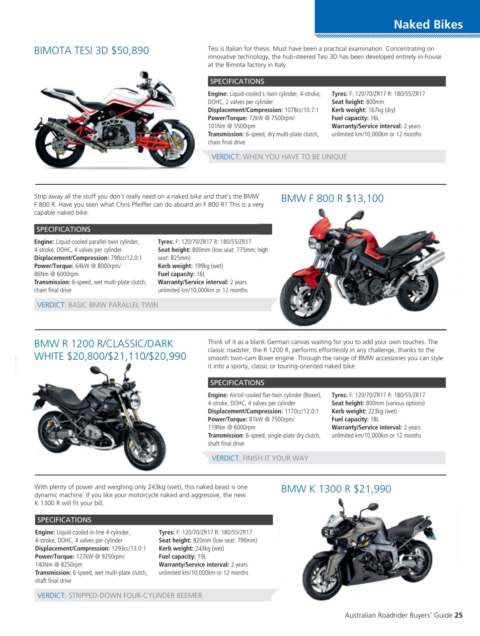 Australian Road Rider Preview Pages