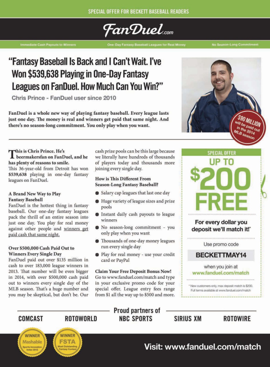 Beckett Baseball Magazine Preview Pages
