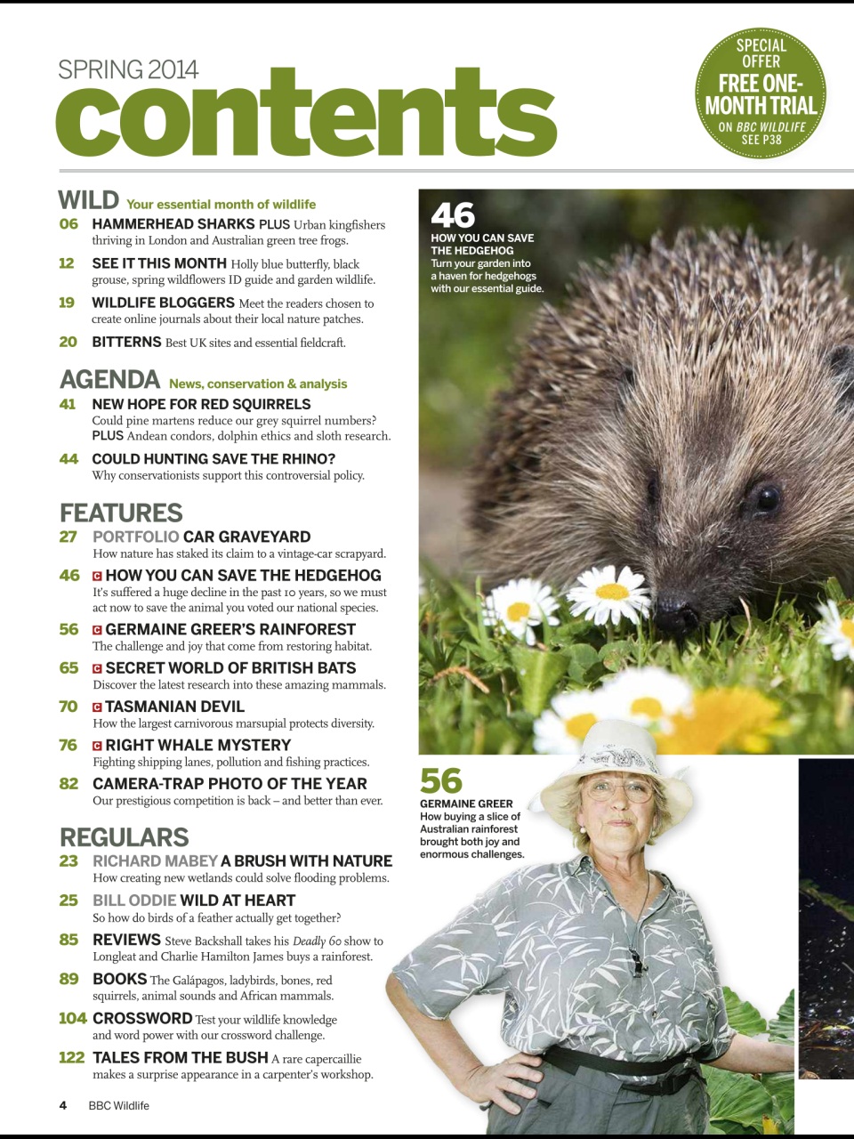 BBC Wildlife Magazine Preview Pages