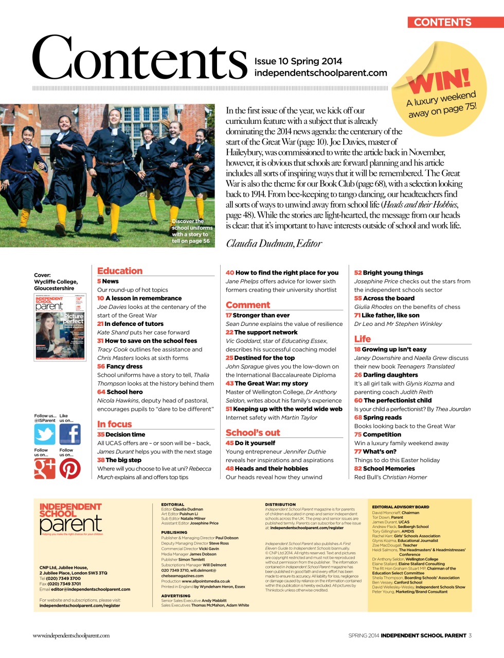 Independent School Parent Preview Pages