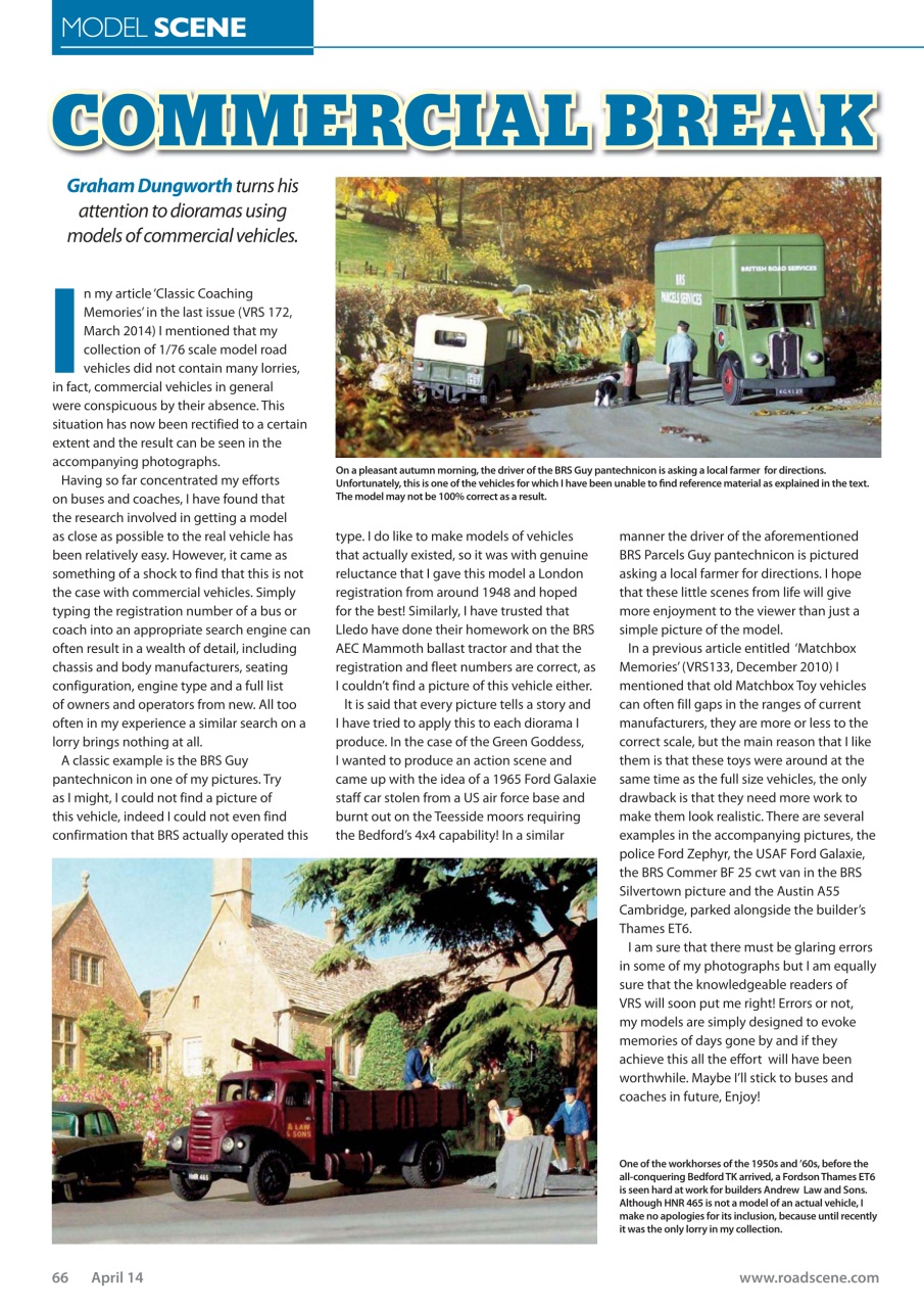 Vintage Roadscene Preview Pages