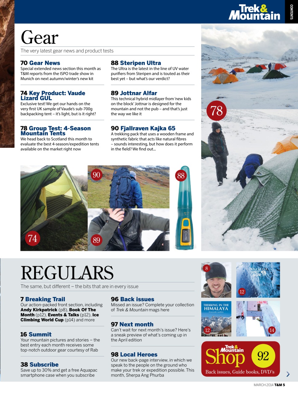 Trek & Mountain Magazine Preview Pages