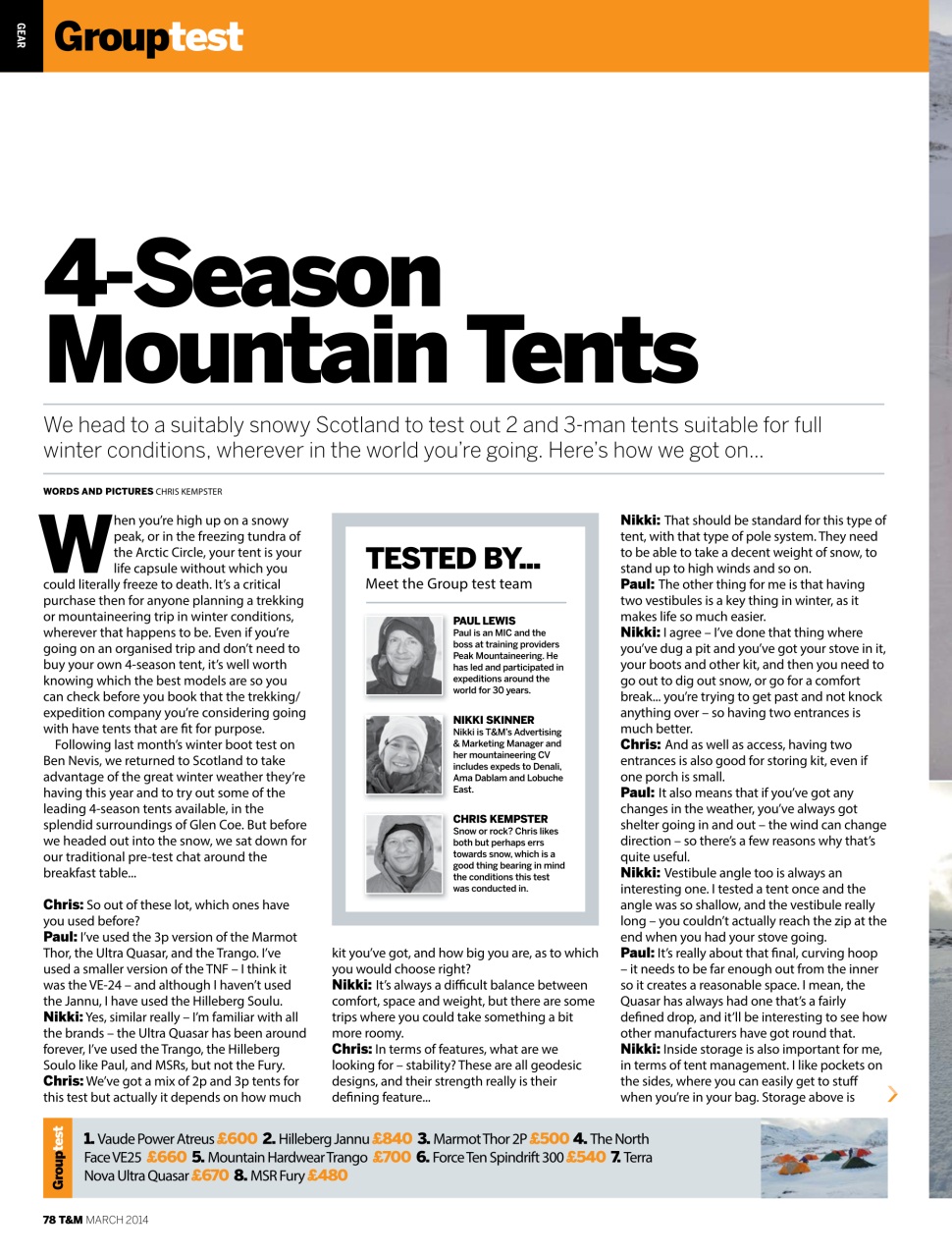 Trek & Mountain Magazine Preview Pages