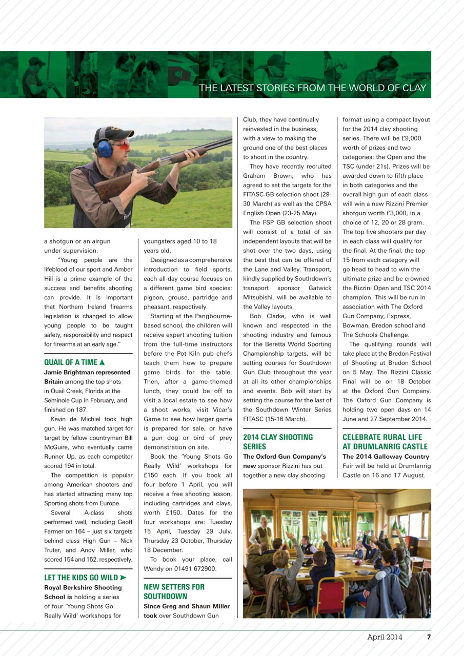 Clay Shooting Preview Pages