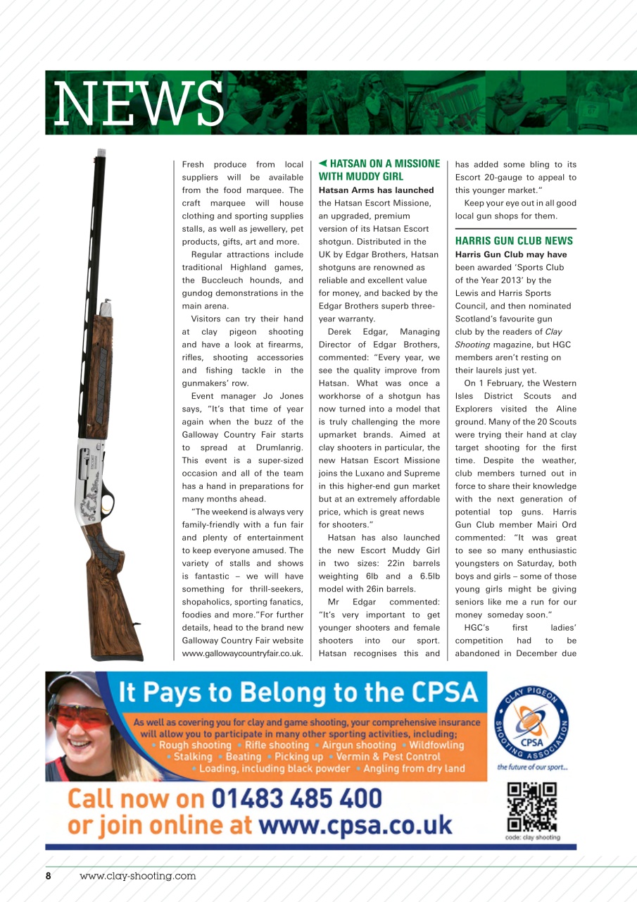 Clay Shooting Preview Pages