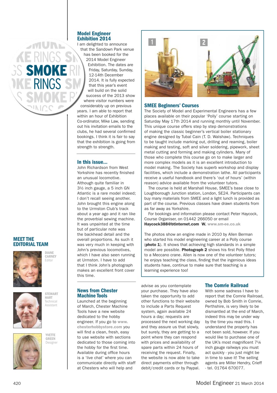 Model Engineer Preview Pages