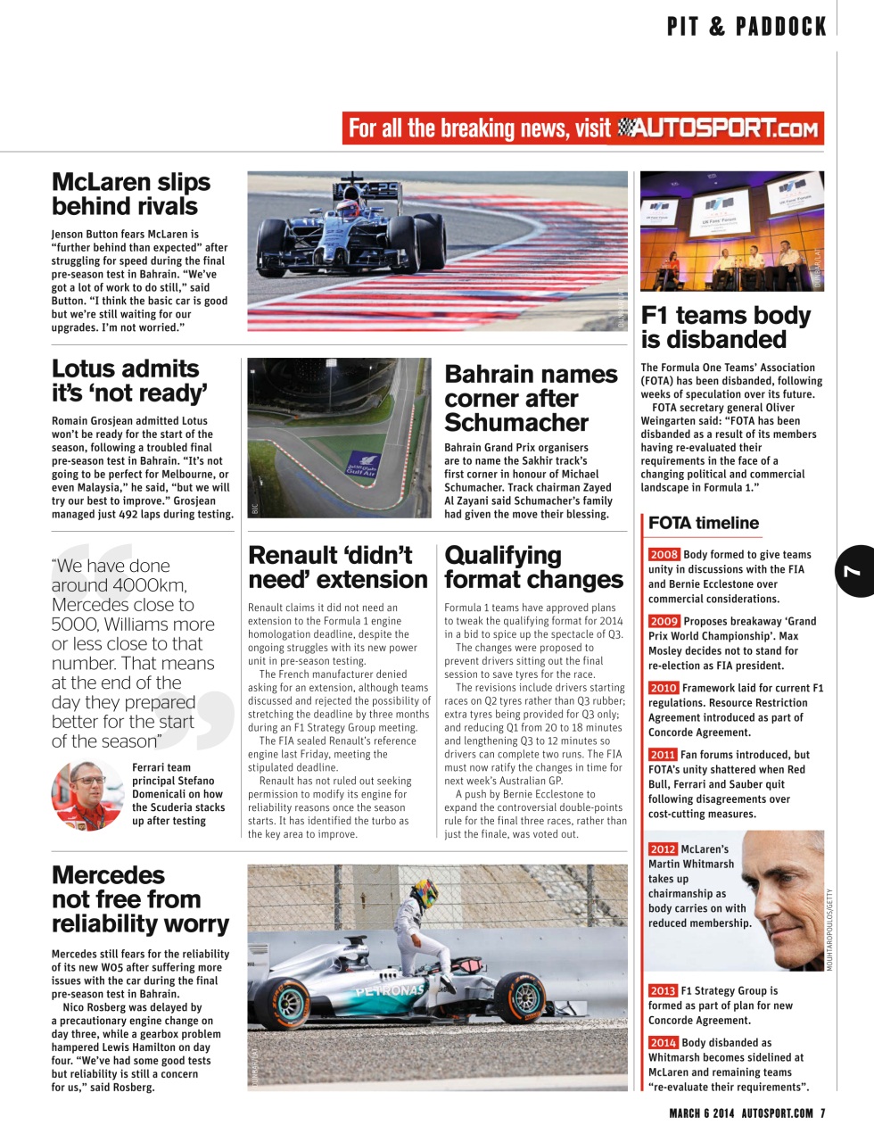 Autosport Preview Pages