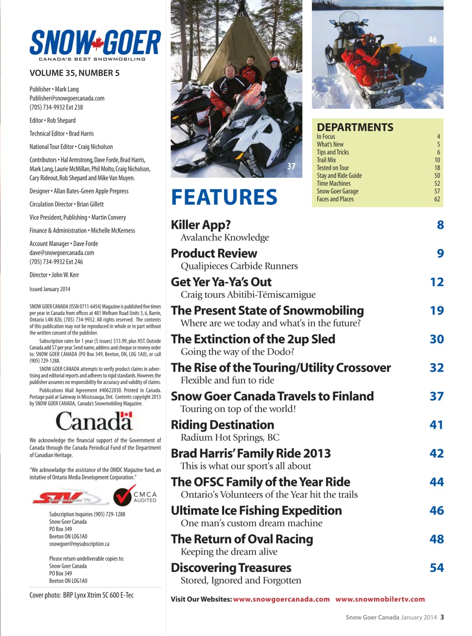 Snow Goer Canada Preview Pages