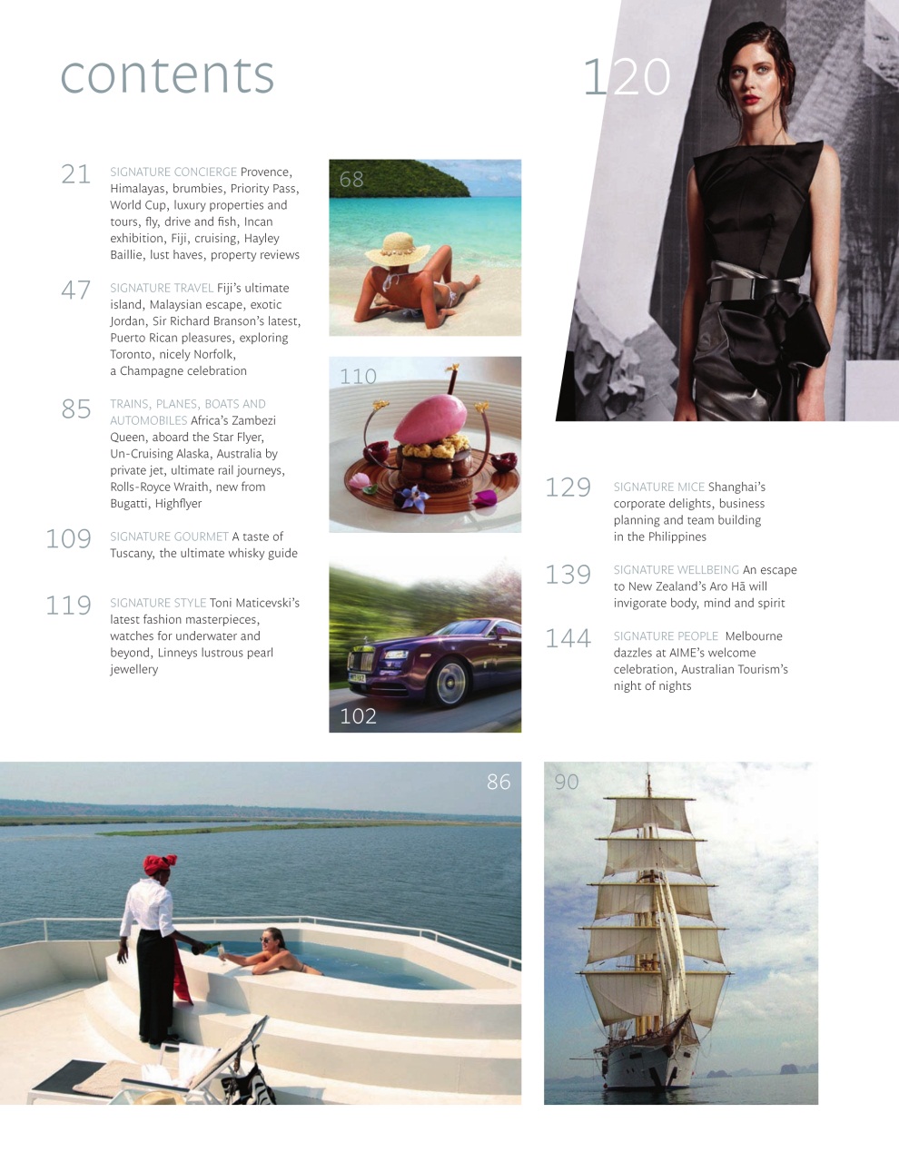 Signature Luxury Travel & Style Preview Pages