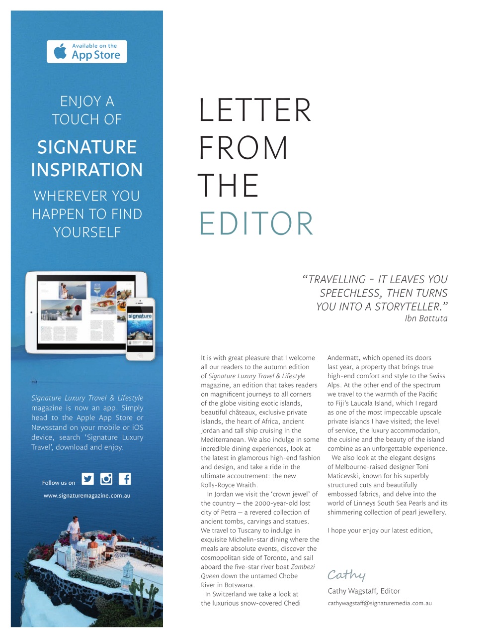 Signature Luxury Travel & Style Preview Pages