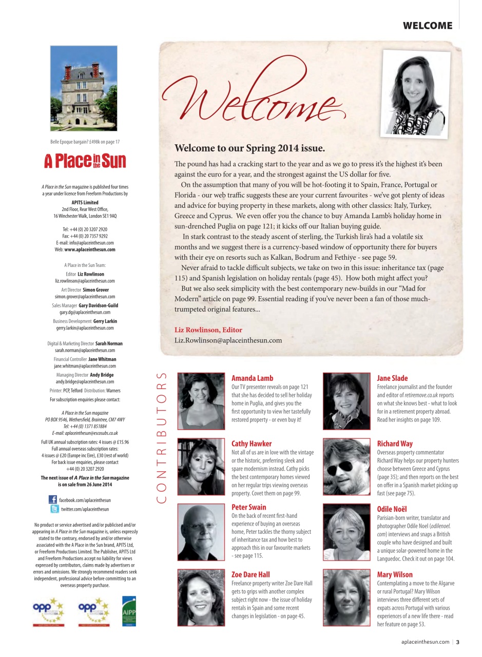 A Place in the Sun Magazine Preview Pages