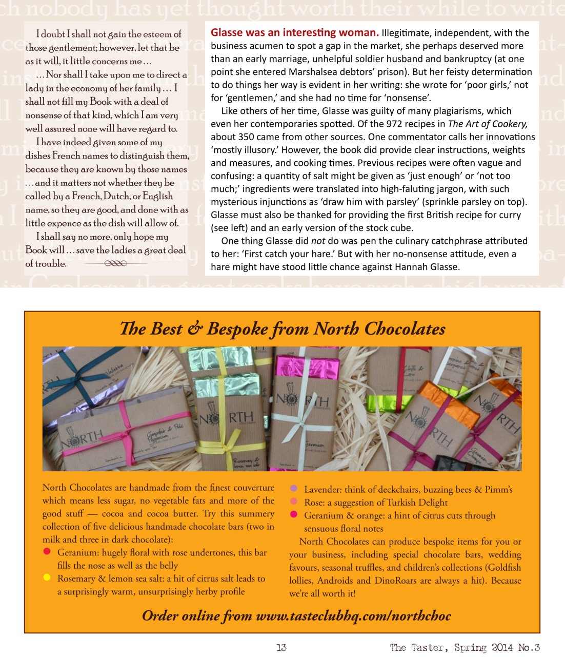 The Taster Magazine Preview Pages