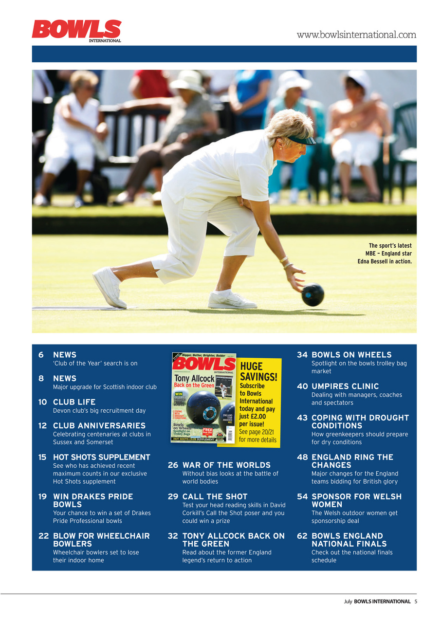 Bowls International Preview Pages