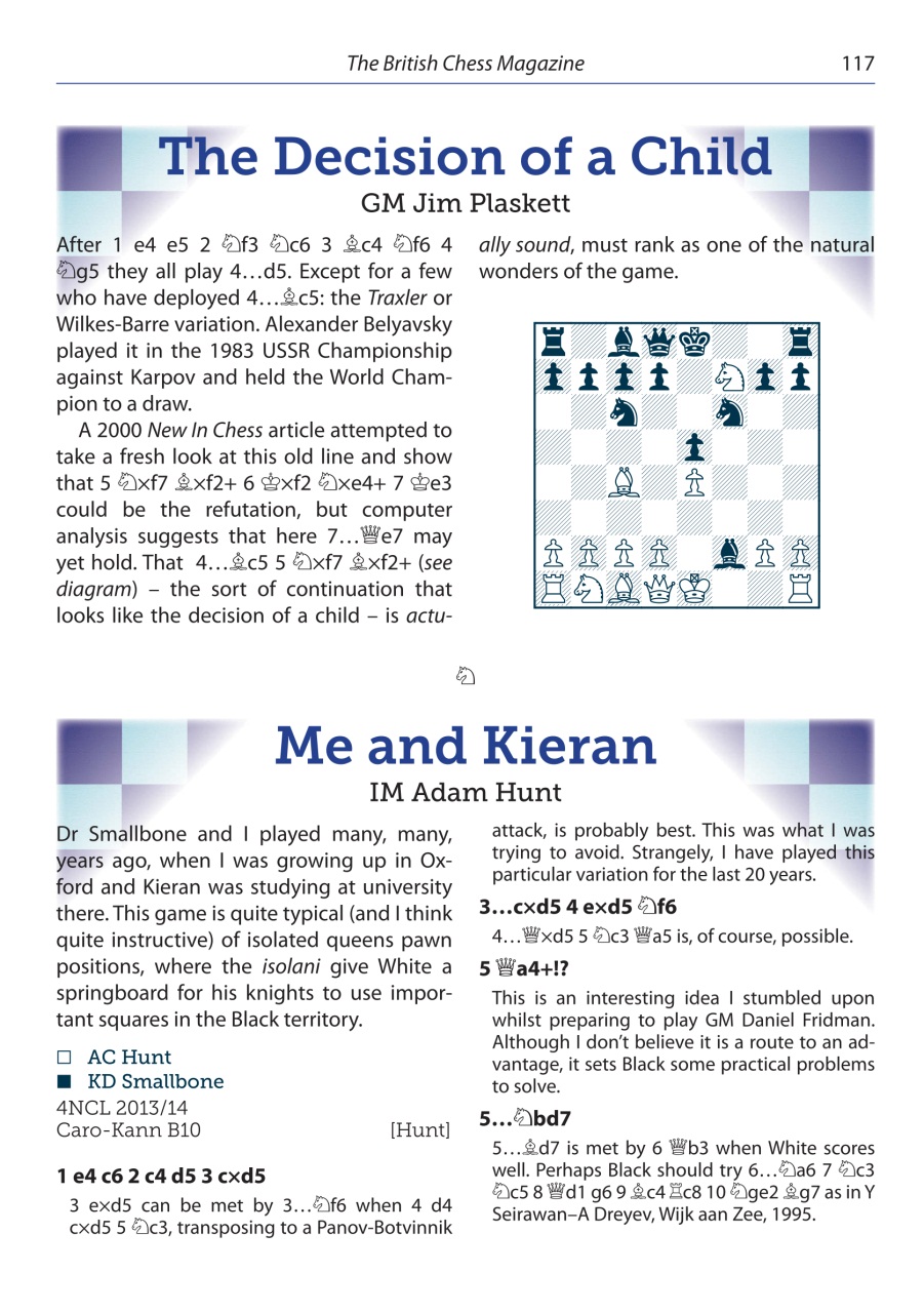 British Chess Magazine Preview Pages