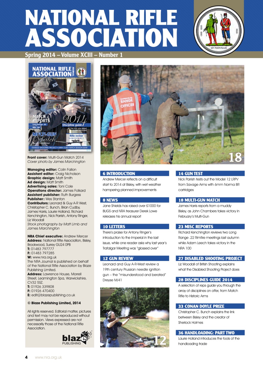 National Rifle Association Journal Preview Pages