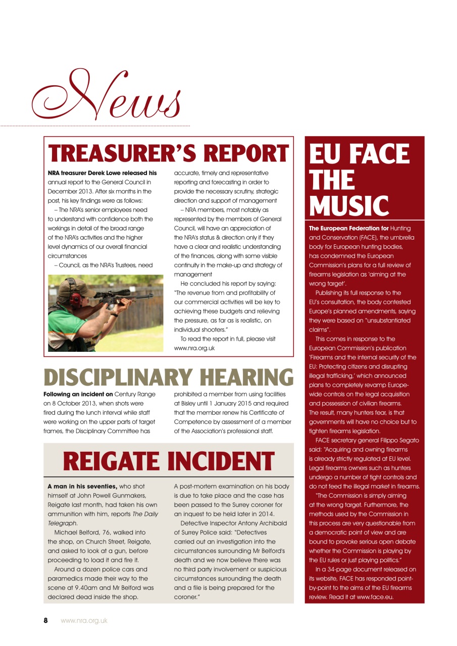 National Rifle Association Journal Preview Pages