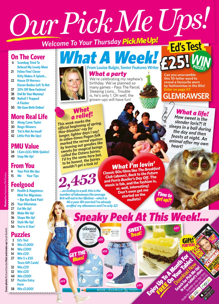 Pick Me Up Preview Pages