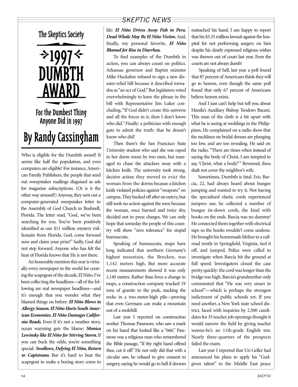 Skeptic Preview Pages