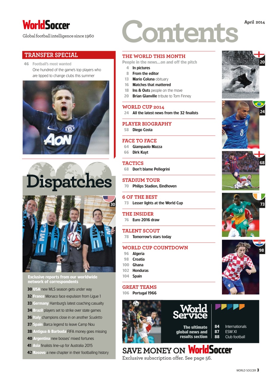 World Soccer Preview Pages