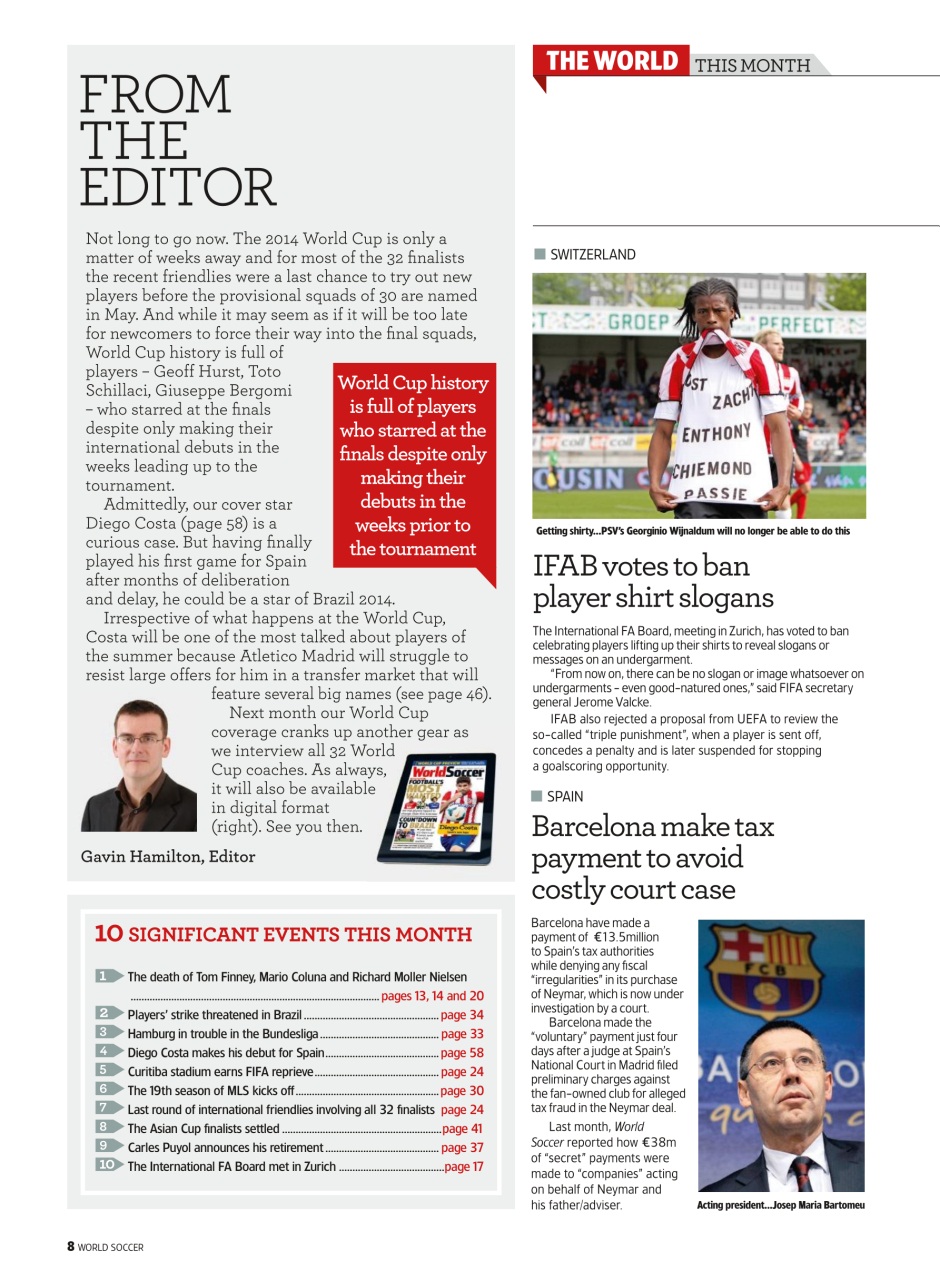 World Soccer Preview Pages