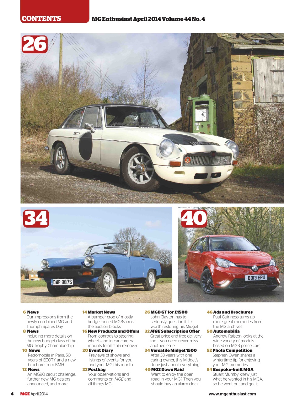 MG Enthusiast Preview Pages