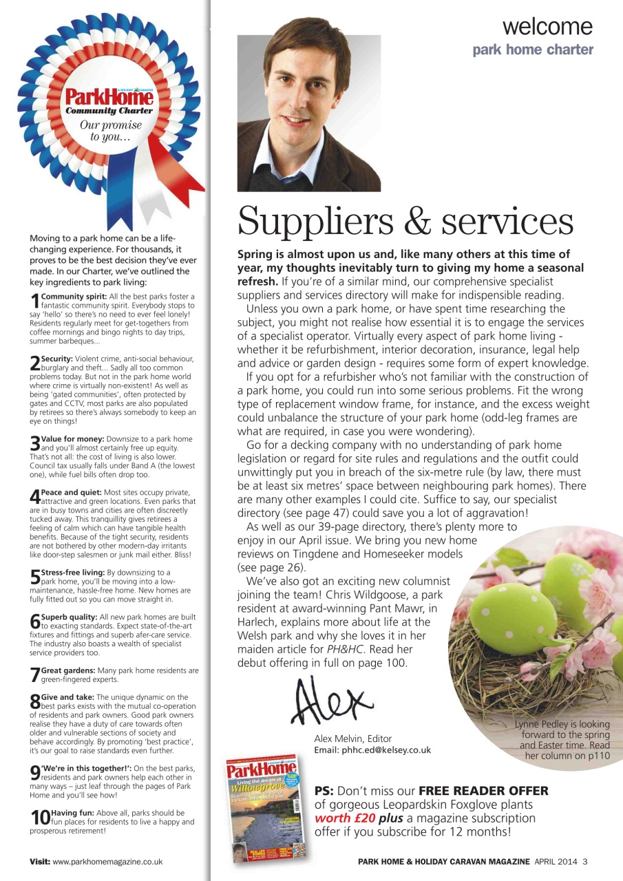 Park Home & Holiday Living Preview Pages