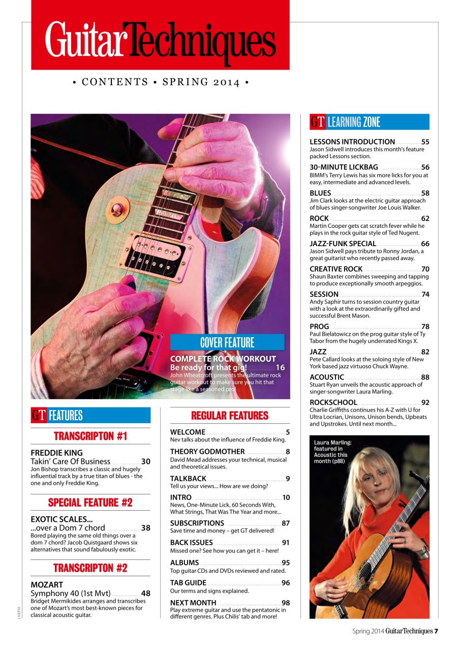 Guitar Techniques Preview Pages