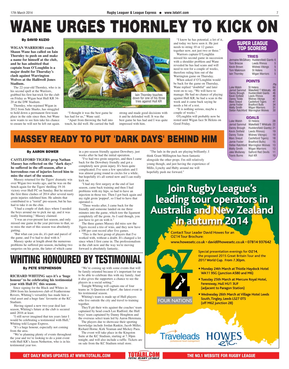 League Express Preview Pages