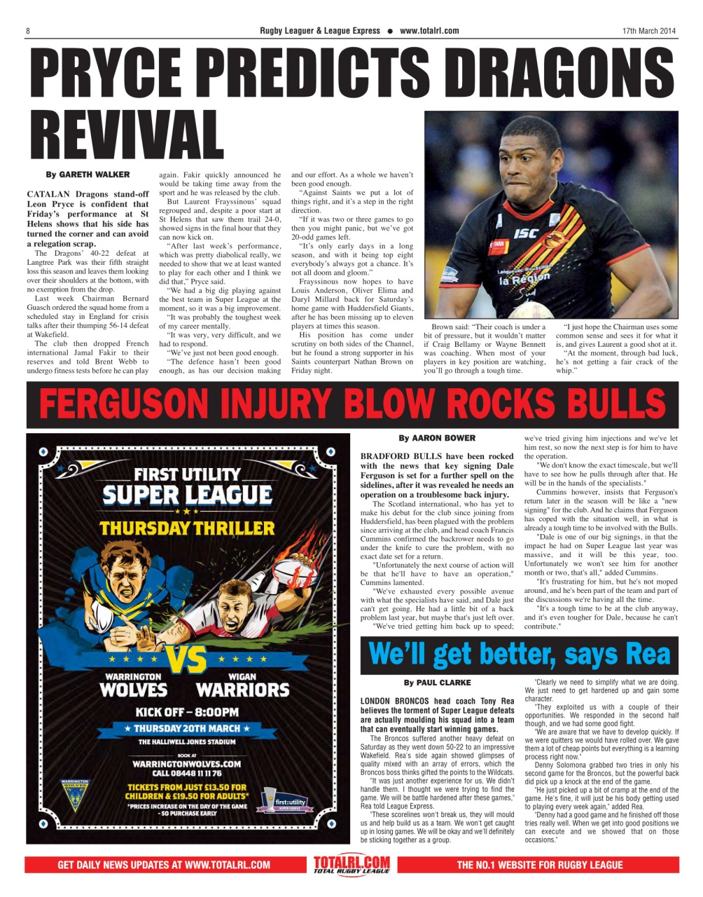 League Express Preview Pages