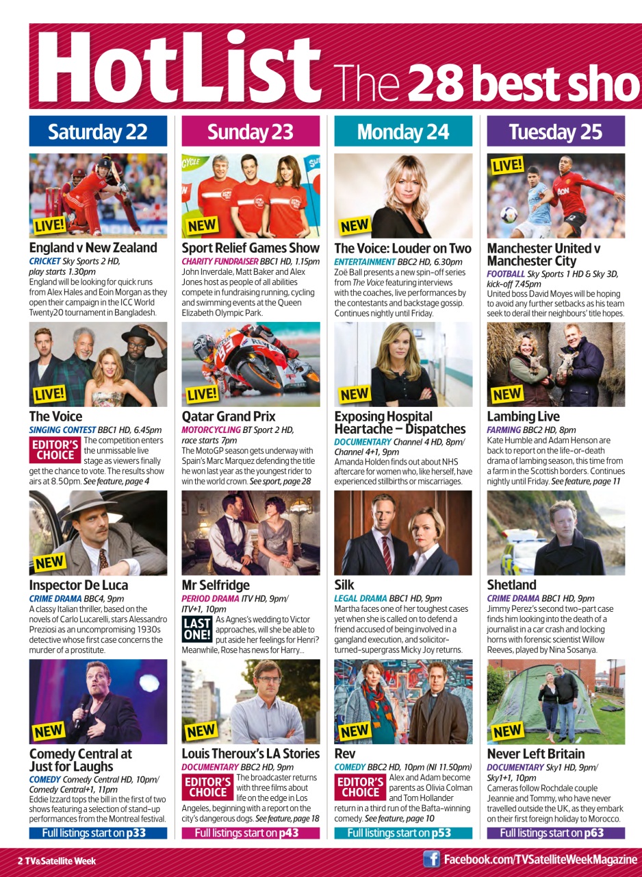 TV & Satellite Week Preview Pages