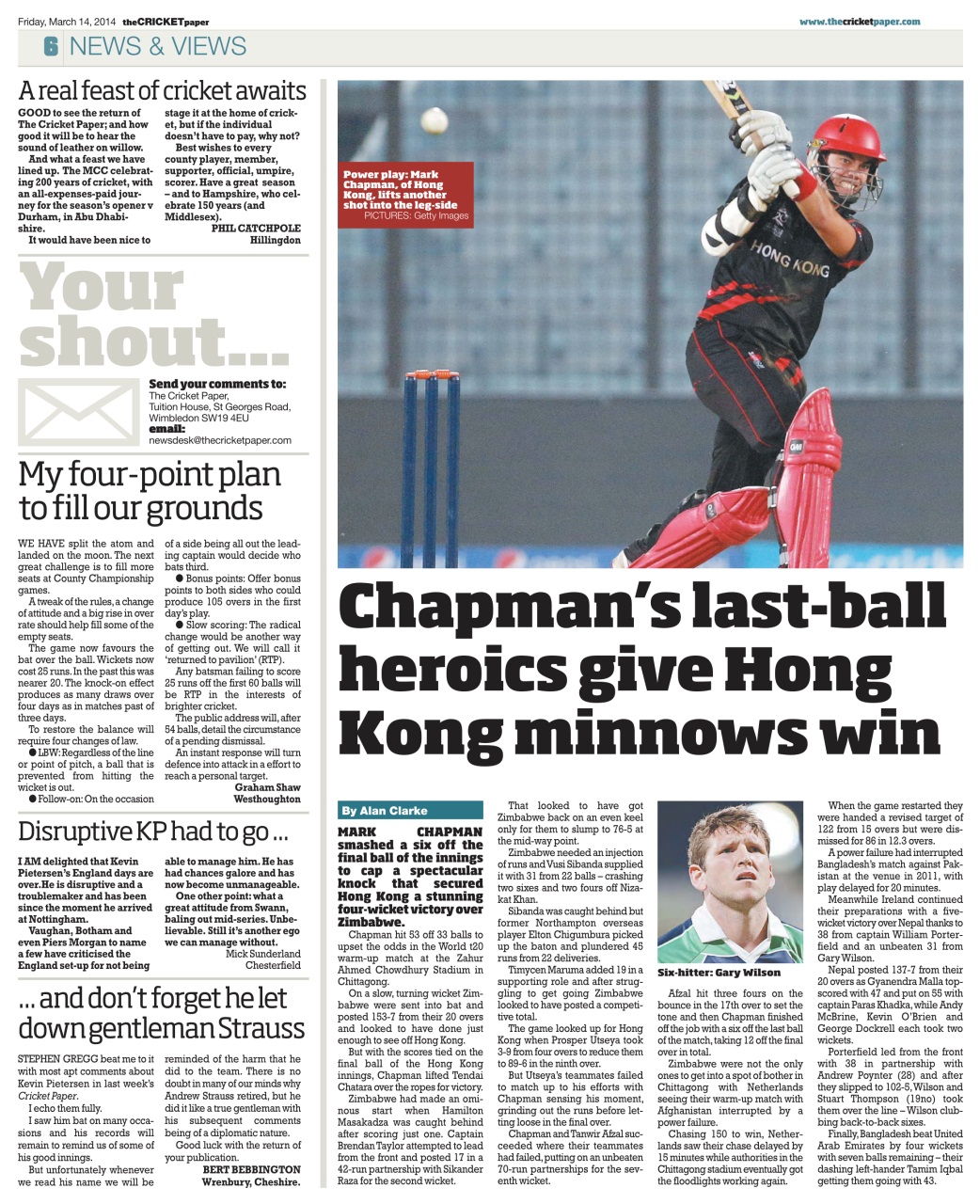 The Cricket Paper Preview Pages