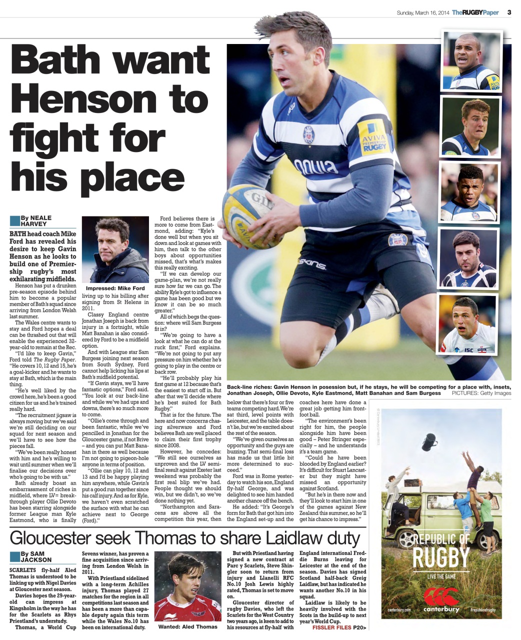 The Rugby Paper Preview Pages