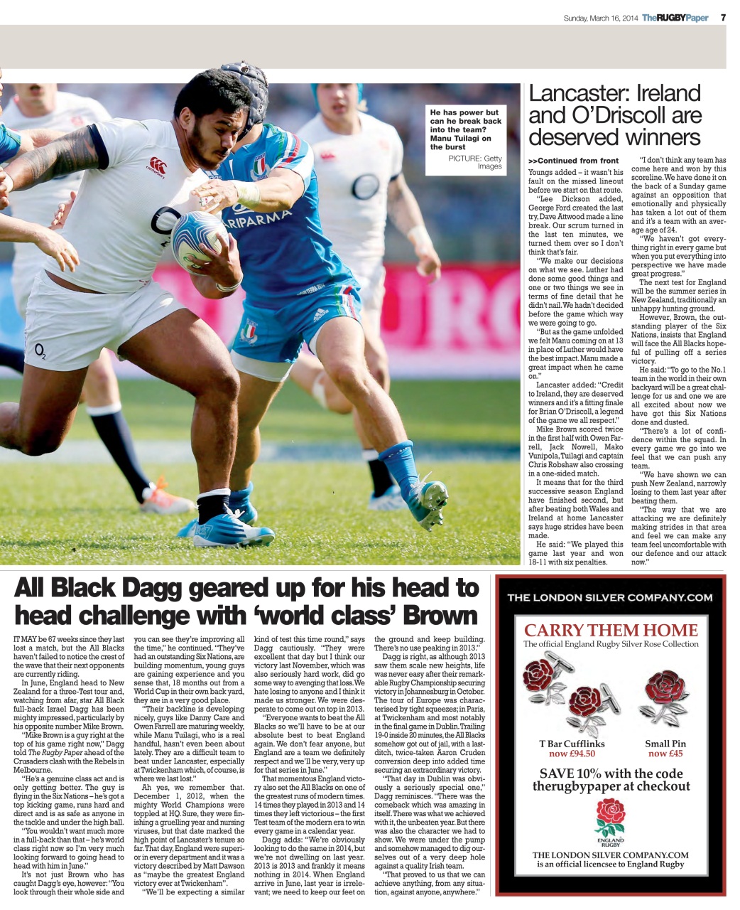 The Rugby Paper Preview Pages