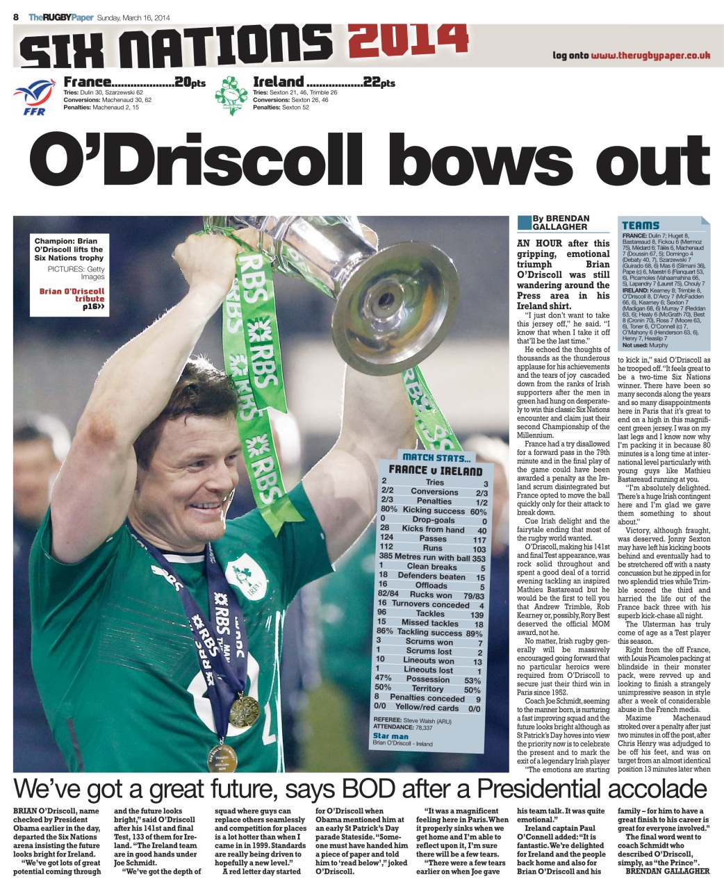 The Rugby Paper Preview Pages