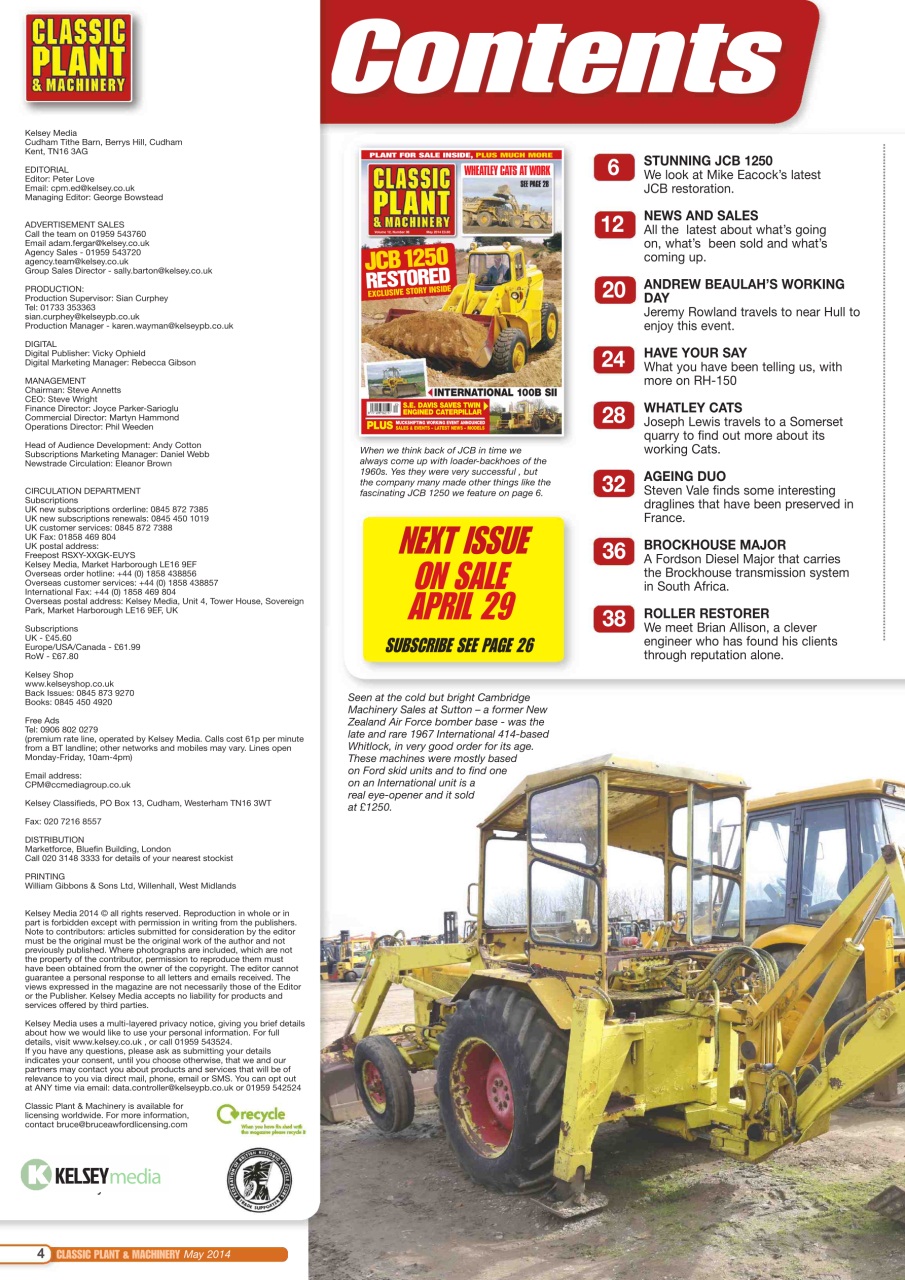 Classic Plant & Machinery Preview Pages