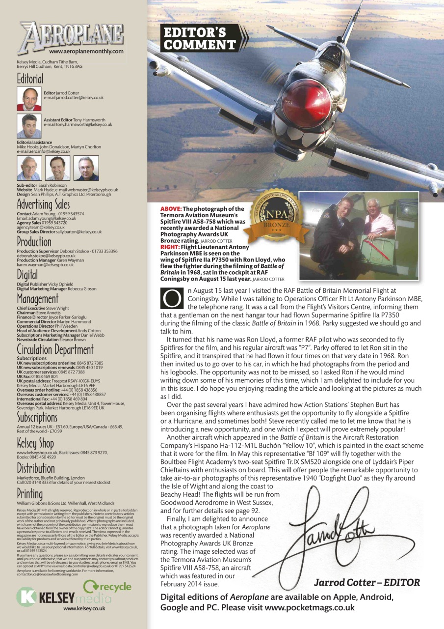 Aeroplane Preview Pages