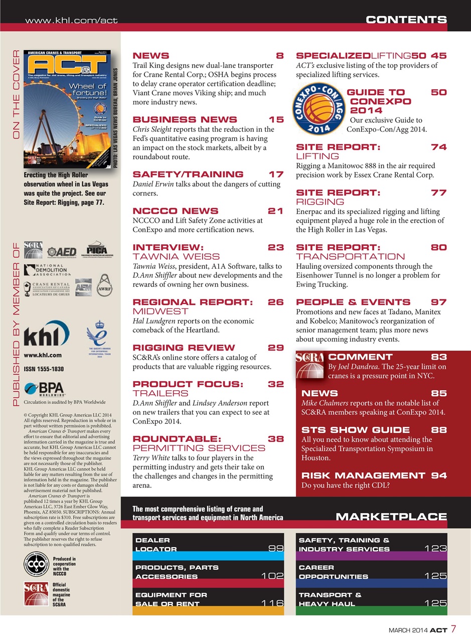 American Cranes & Transport Preview Pages