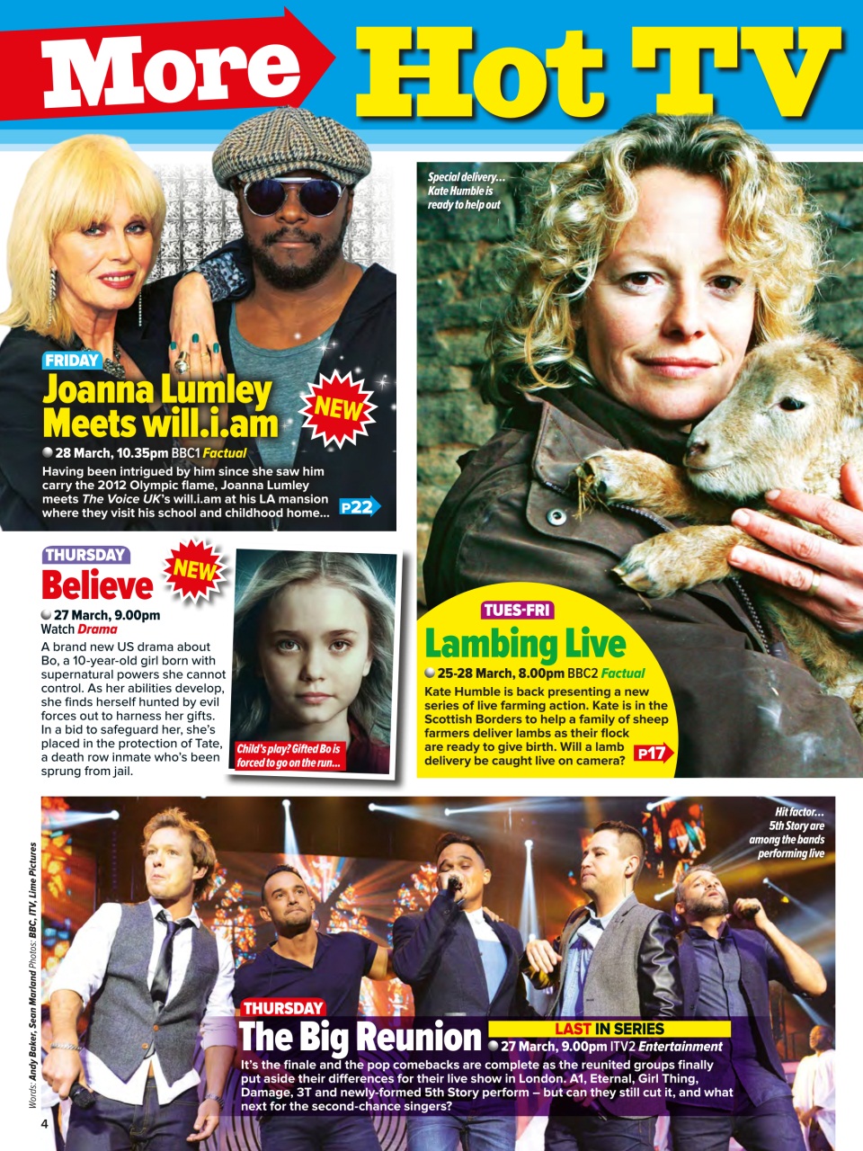 What's on TV Preview Pages