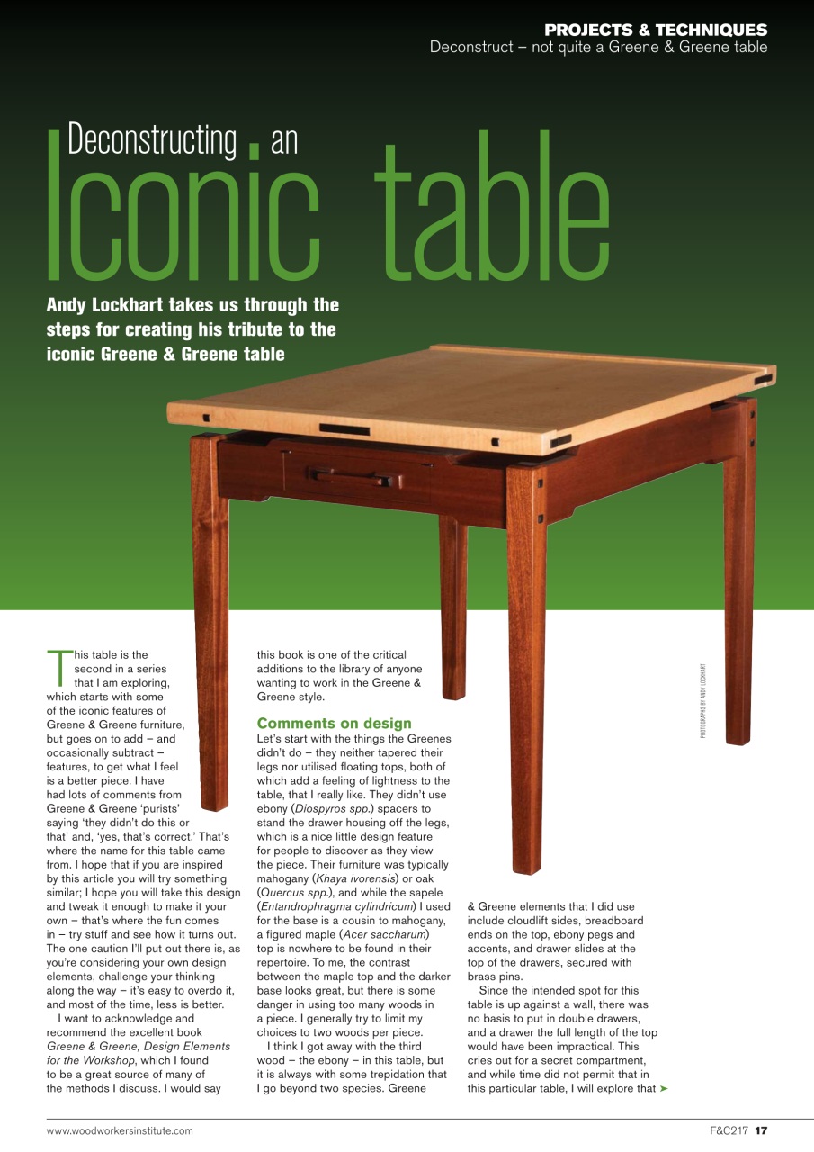 Furniture & Cabinetmaking Preview Pages