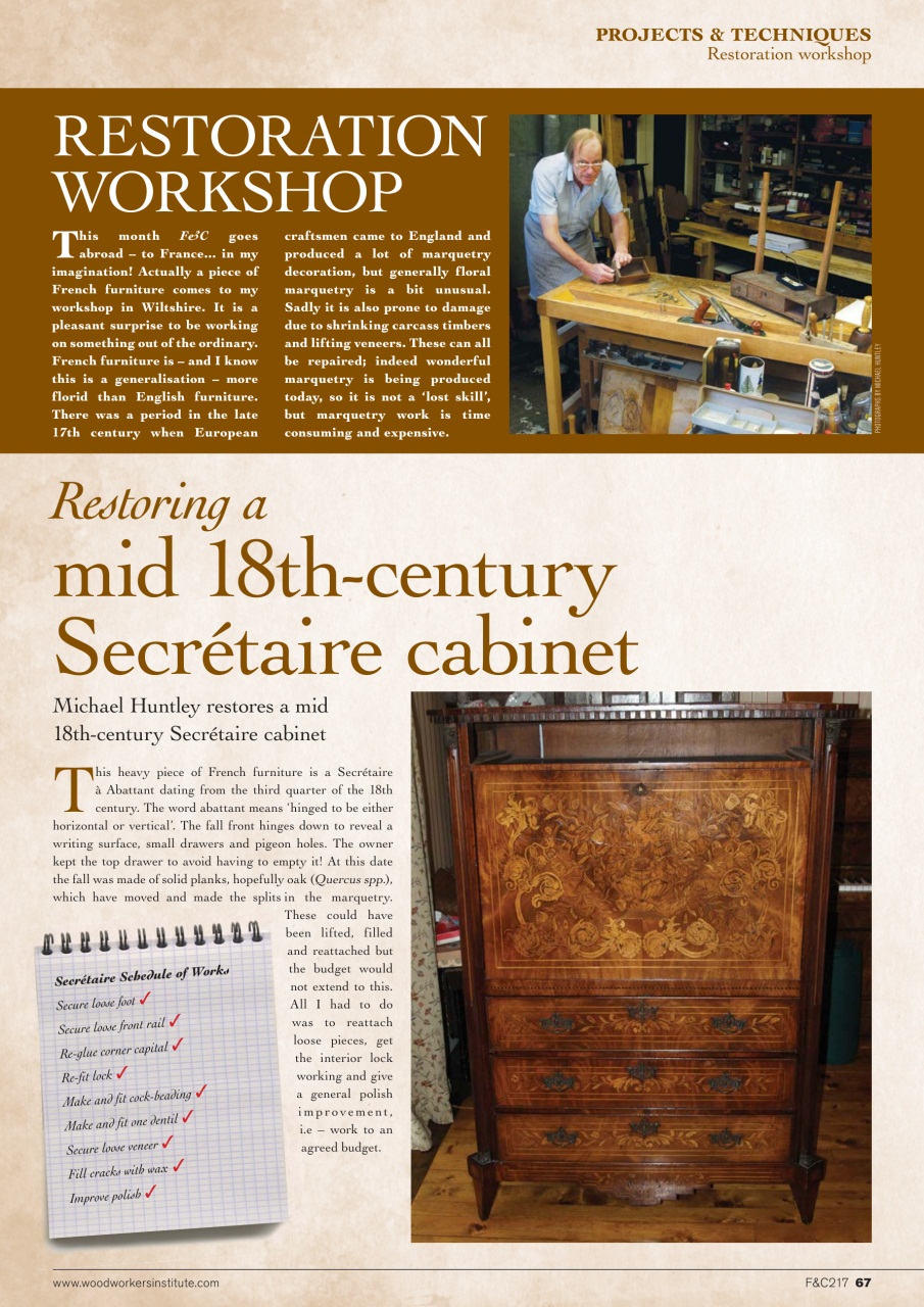 Furniture & Cabinetmaking Preview Pages