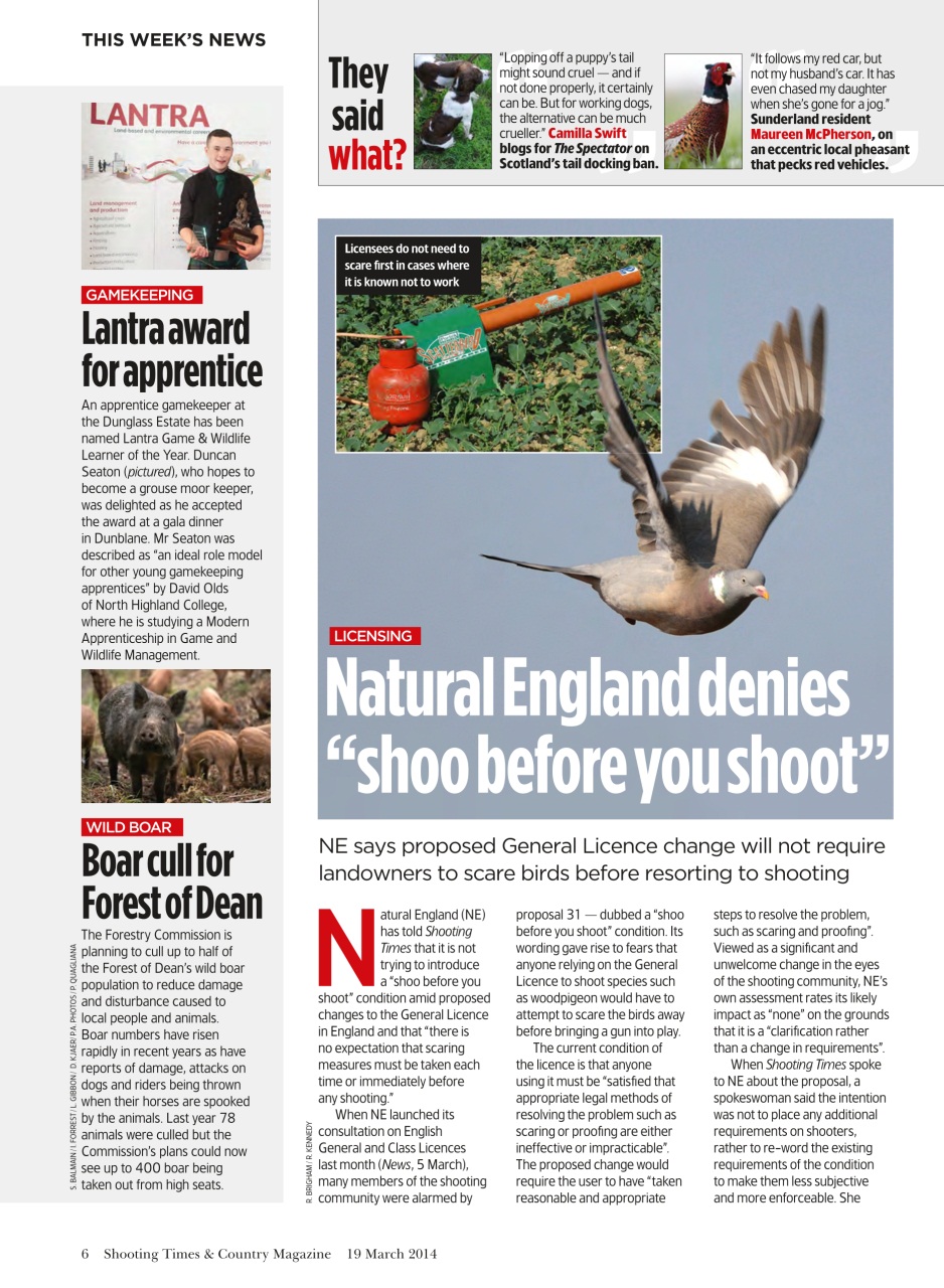 Shooting Times & Country Preview Pages