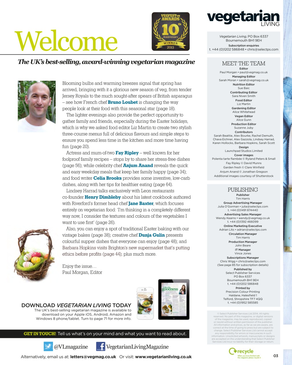 Vegetarian Living Preview Pages