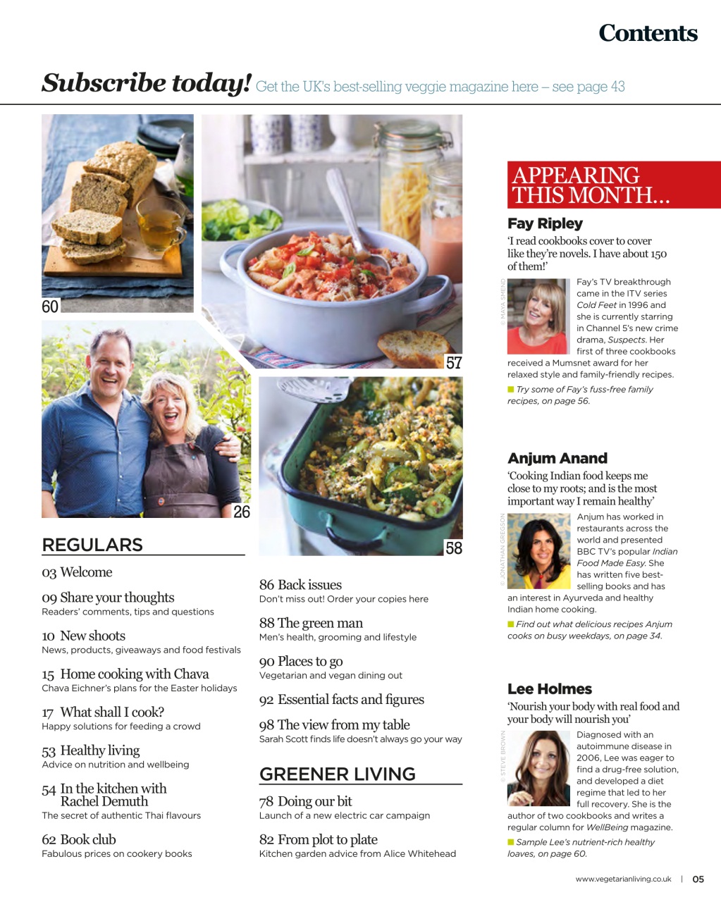 Vegetarian Living Preview Pages