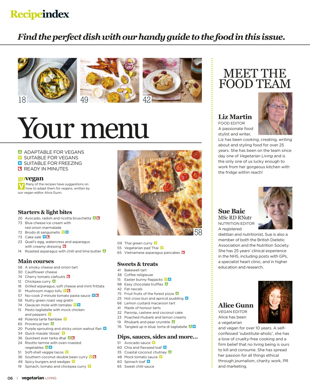 Vegetarian Living Preview Pages