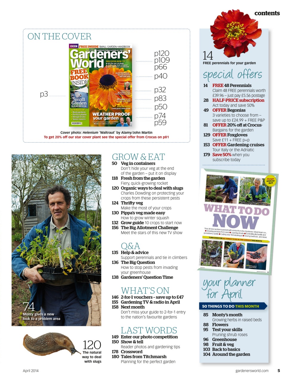 BBC Gardeners’ World Magazine Preview Pages