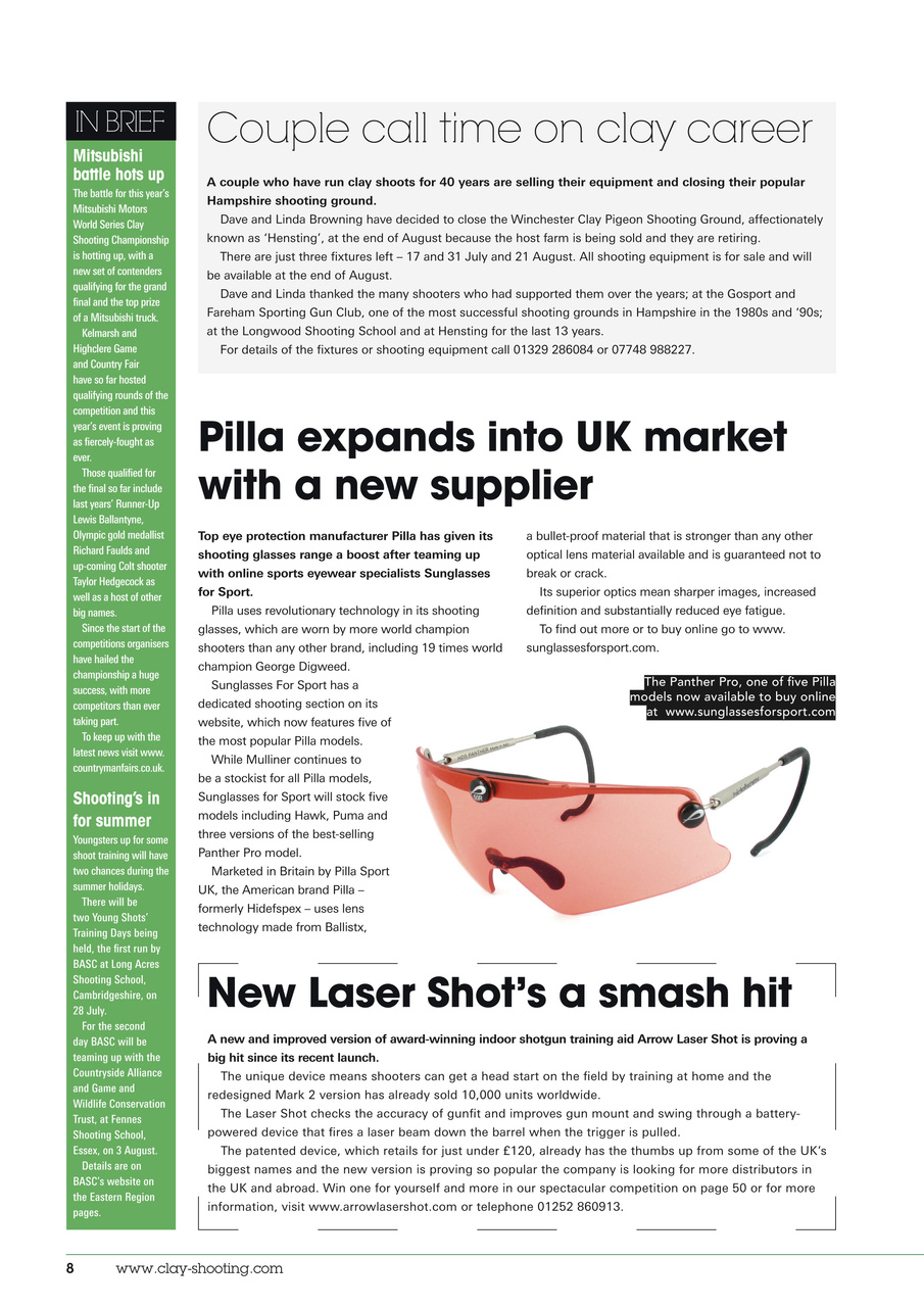 Clay Shooting Preview Pages