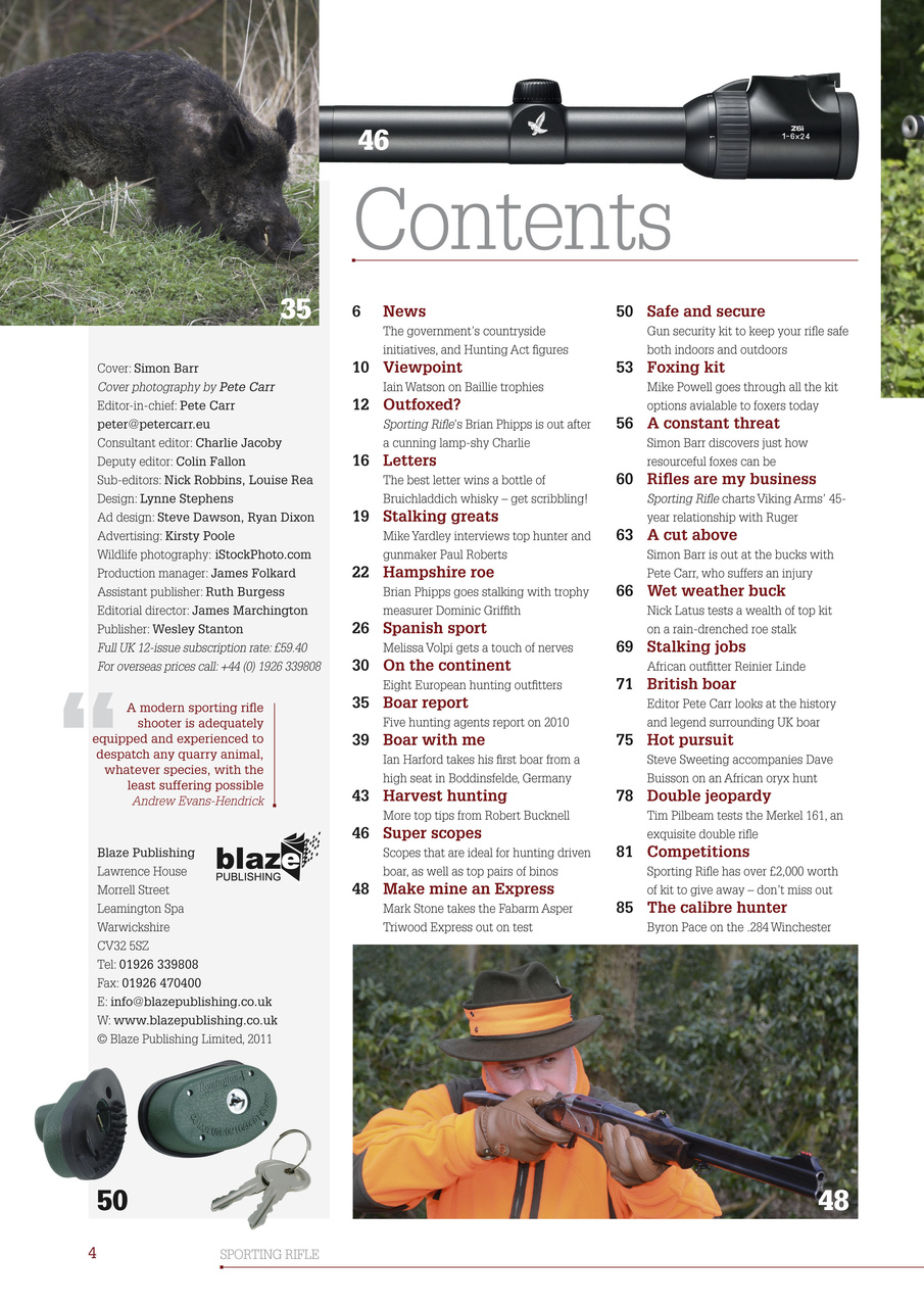 Sporting Rifle Preview Pages