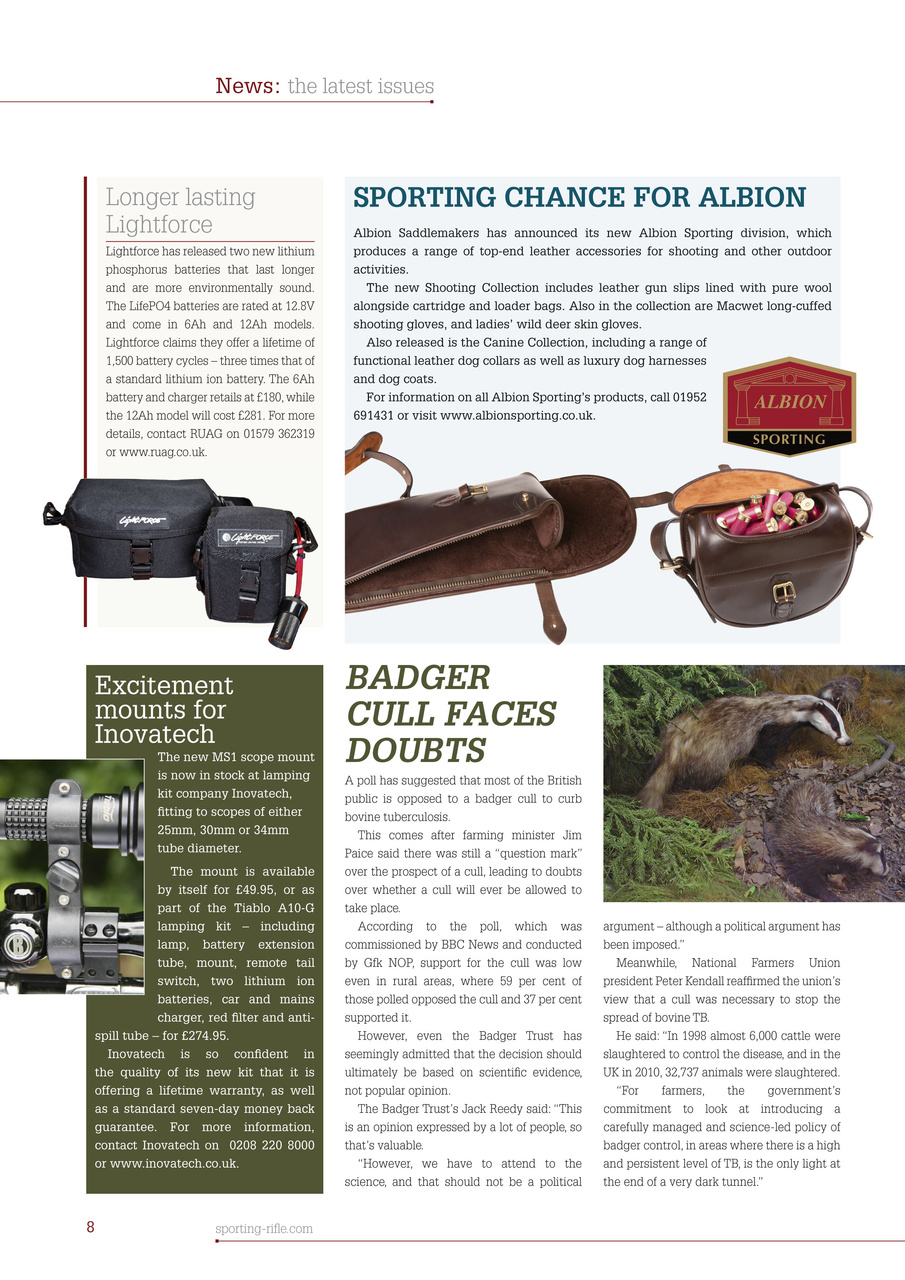 Sporting Rifle Preview Pages