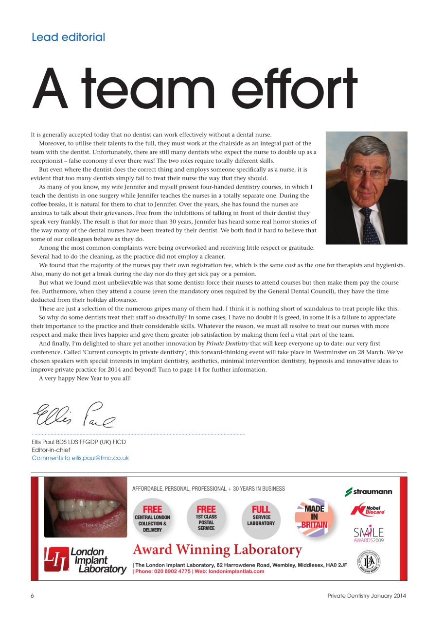 Private Dentistry Preview Pages