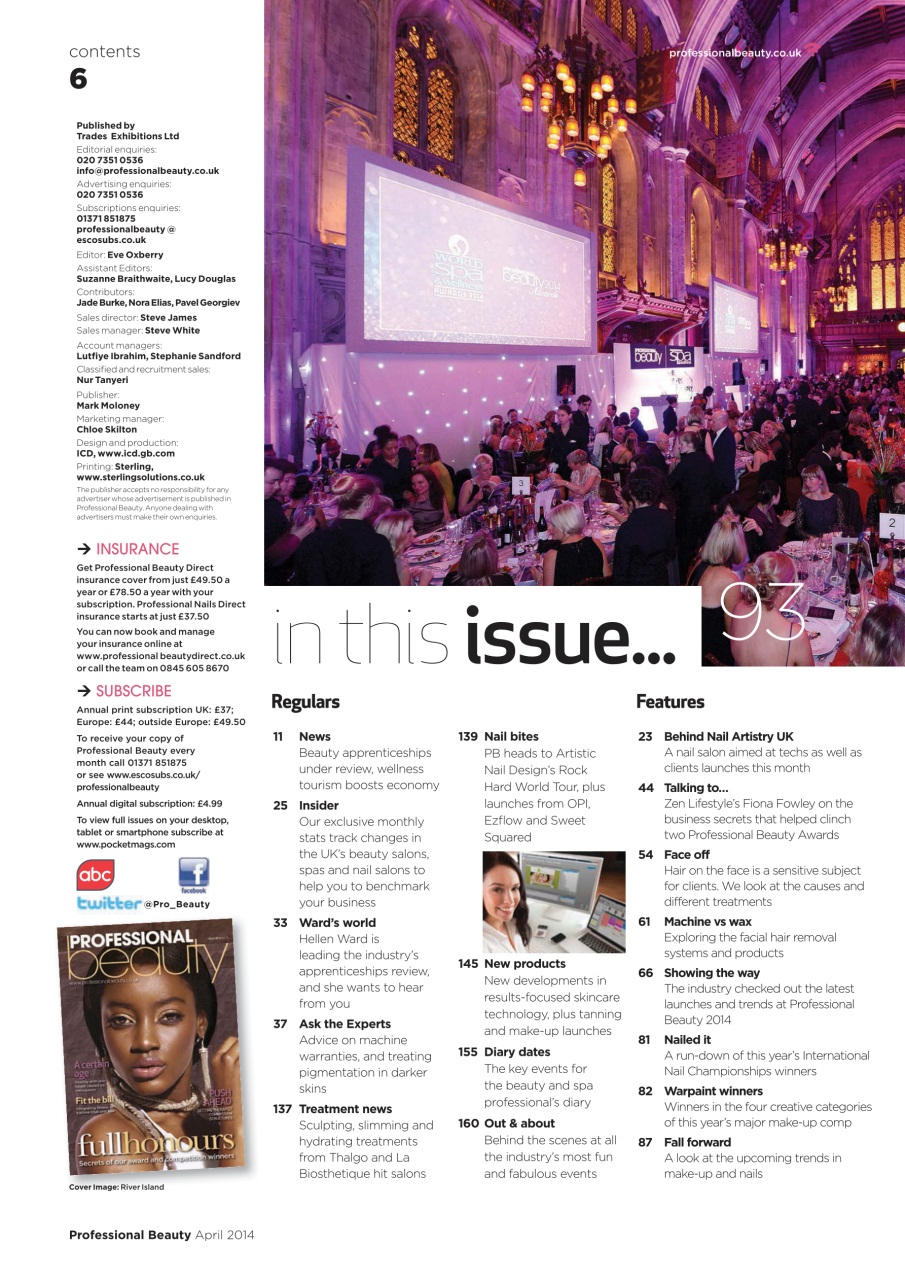 Professional Beauty Preview Pages